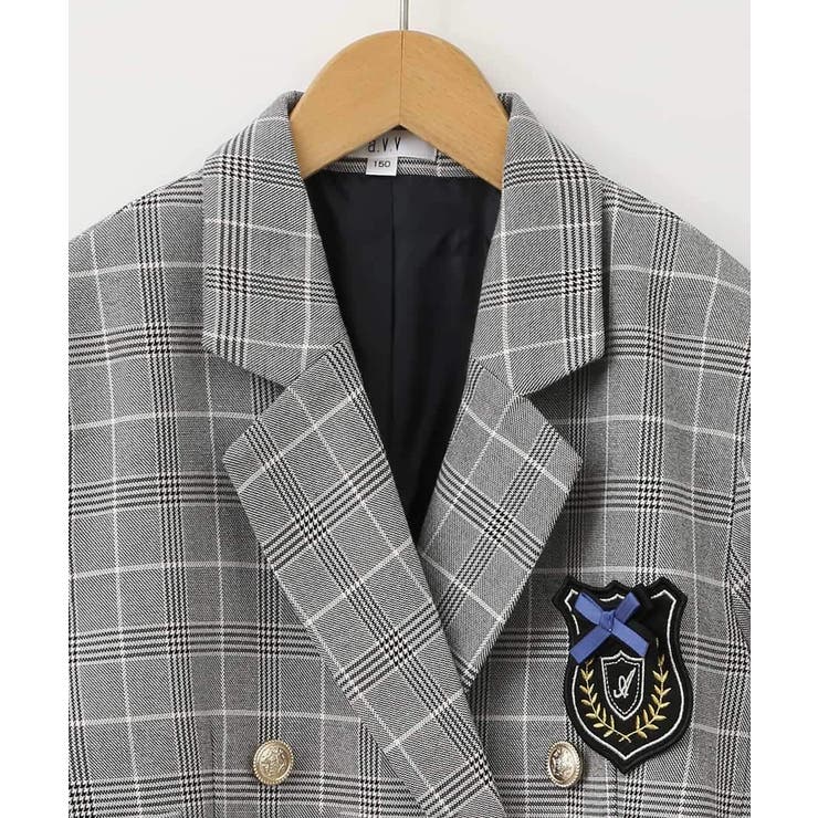 [140-160]【卒服】エンブレム付きWブレストジャケット | a.v.v【KIDS】 | 詳細画像27 