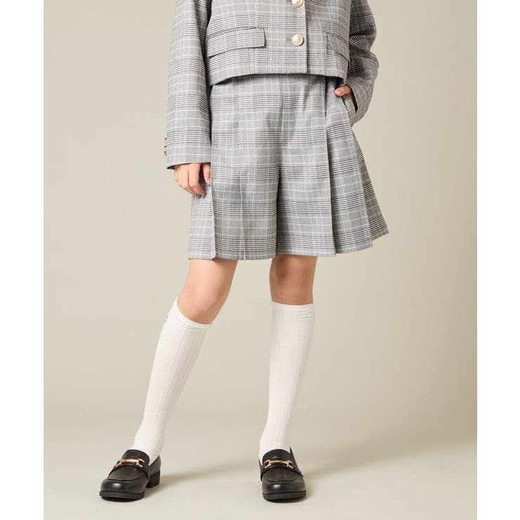 [150-160]【卒服】タックキュロットパンツ | a.v.v【KIDS】 | 詳細画像1 