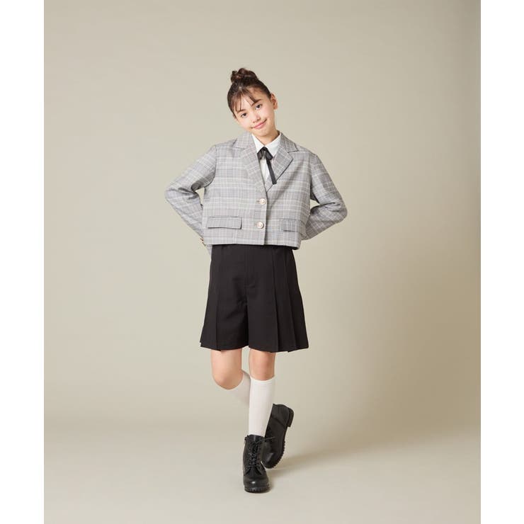 [150-160]【卒服】タックキュロットパンツ | a.v.v【KIDS】 | 詳細画像12 