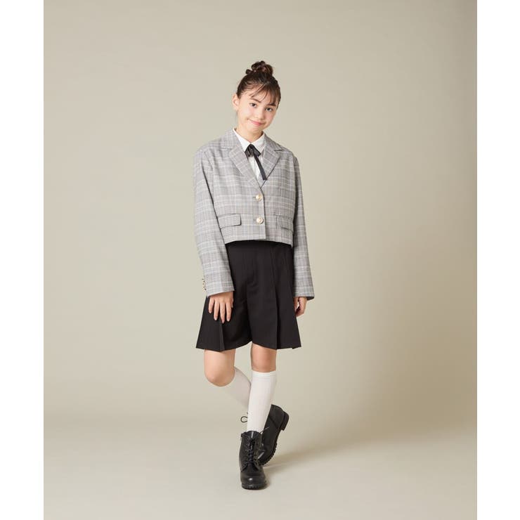 [150-160]【卒服】タックキュロットパンツ | a.v.v【KIDS】 | 詳細画像14 