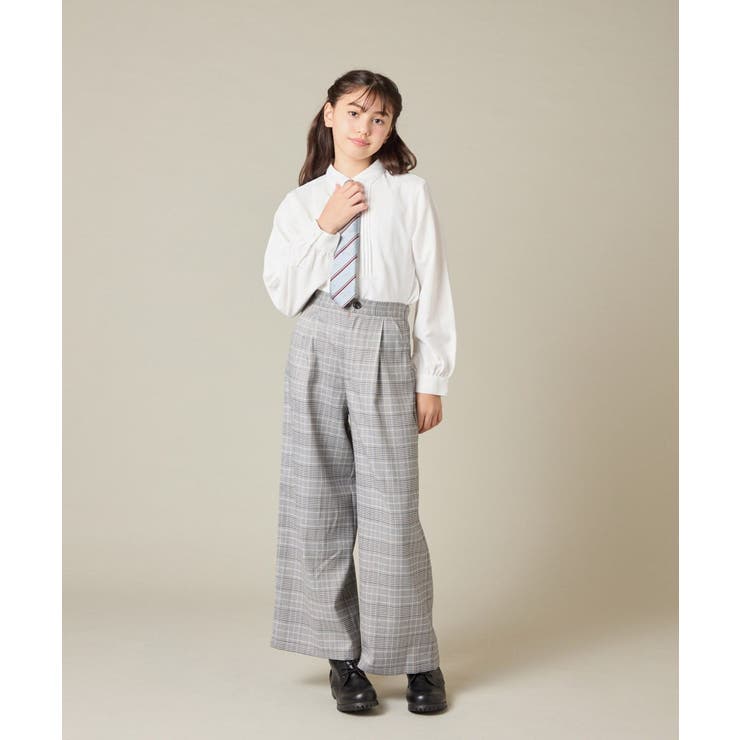 [150-160]【卒服】タックワイドパンツ | a.v.v【KIDS】 | 詳細画像15 