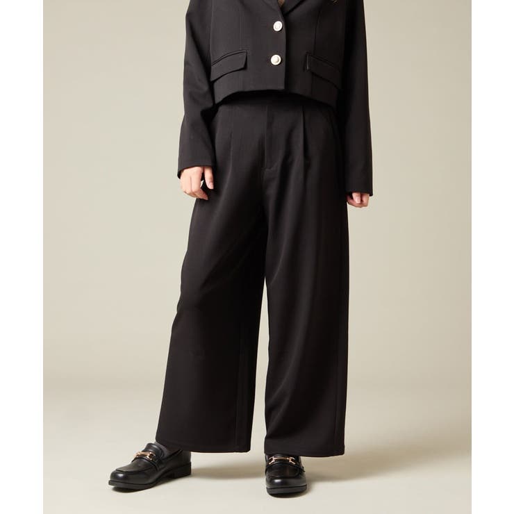 [150-160]【卒服】タックワイドパンツ | a.v.v【KIDS】 | 詳細画像2 