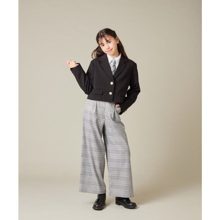 [150-160]【卒服】タックワイドパンツ | a.v.v【KIDS】 | 詳細画像20 