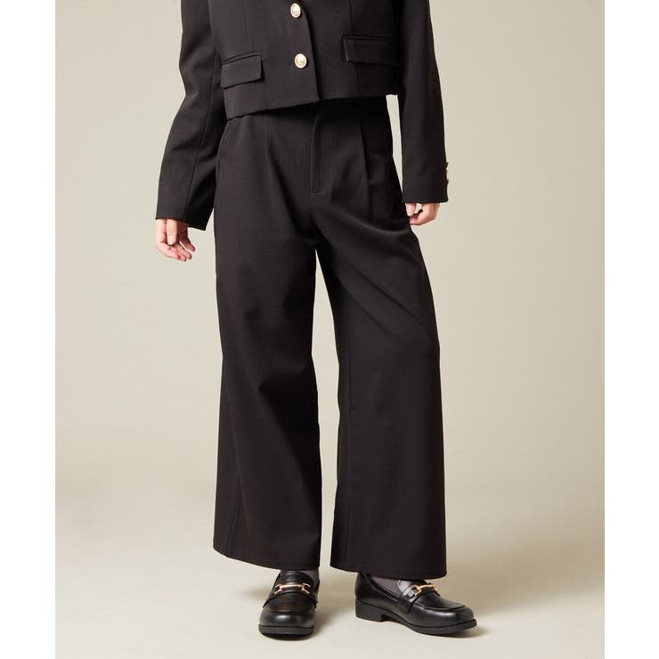 [150-160]【卒服】タックワイドパンツ | a.v.v【KIDS】 | 詳細画像3 