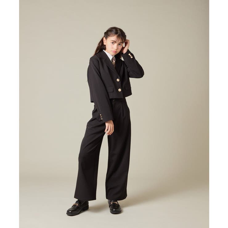 [150-160]【卒服】タックワイドパンツ | a.v.v【KIDS】 | 詳細画像6 