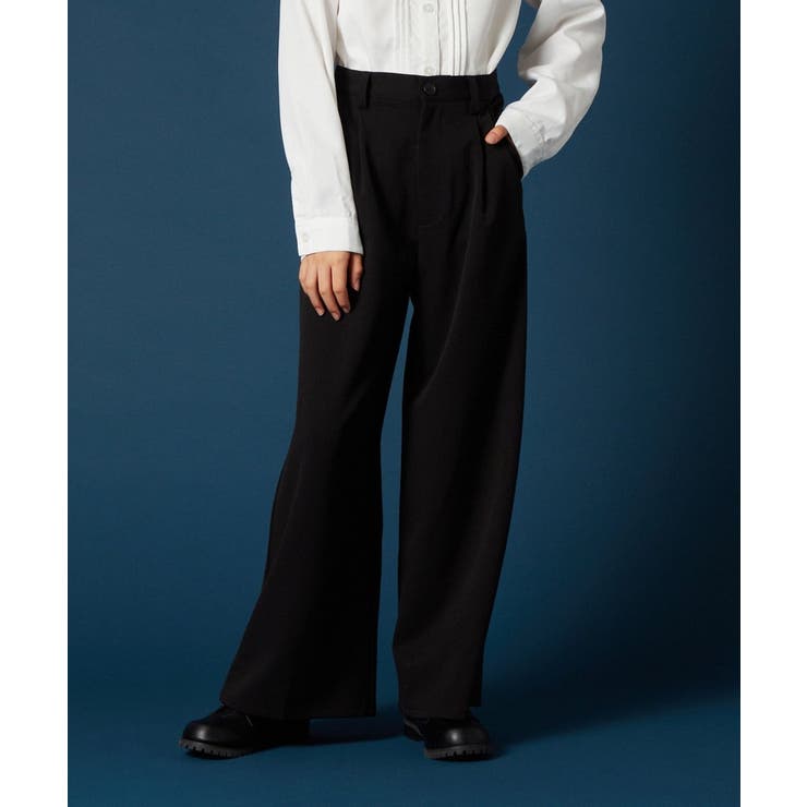 ブラック | [140-160]【卒服】ワイドパンツ | a.v.v【KIDS】