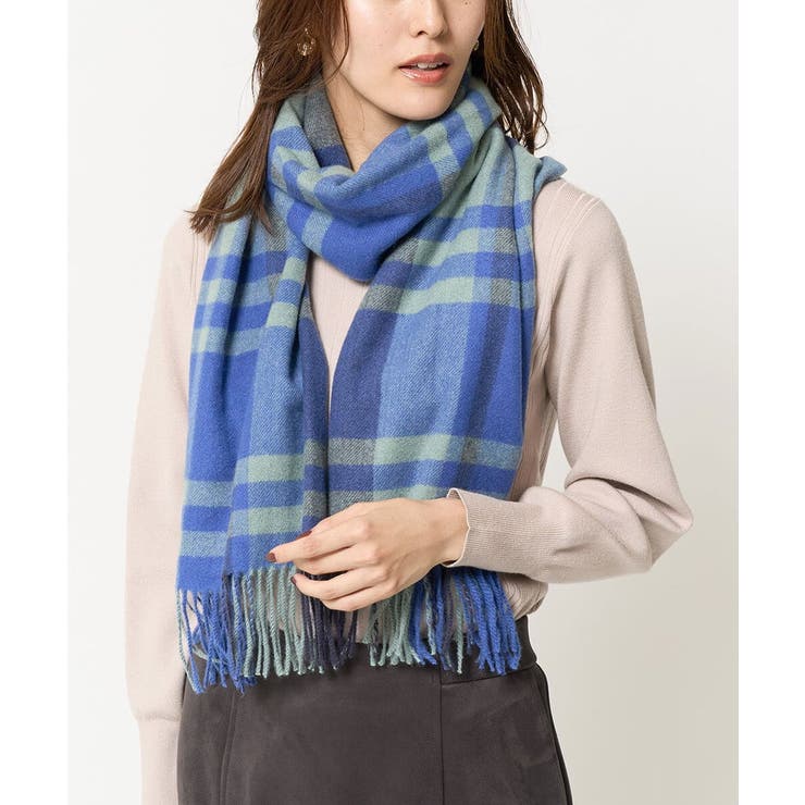 チェックマフラー[品番：ITKW0019067]｜a.v.v【WOMEN】（アーヴェヴェ