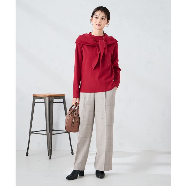 三角ニットストール[品番：ITKW0022019]｜a.v.v【WOMEN