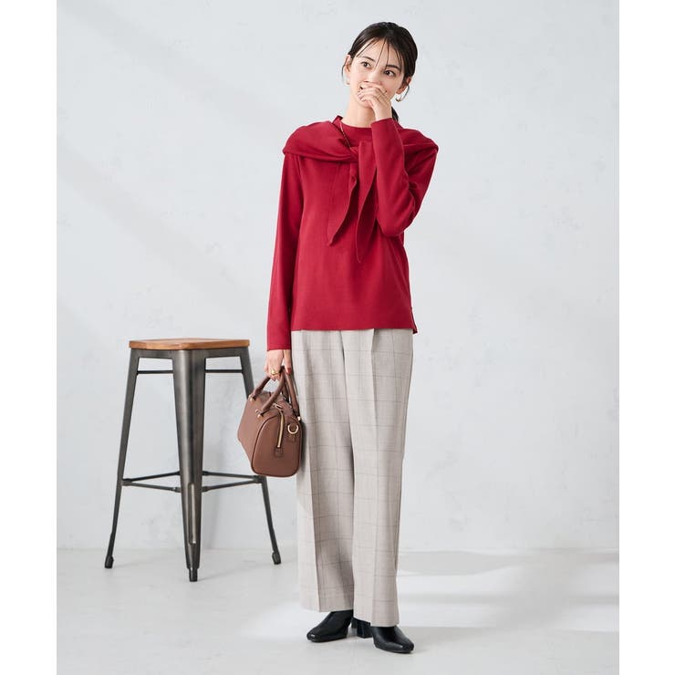 三角ニットストール | a.v.v【WOMEN】 | 詳細画像22 