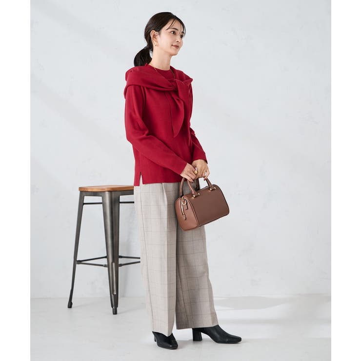 三角ニットストール[品番：ITKW0022019]｜a.v.v【WOMEN