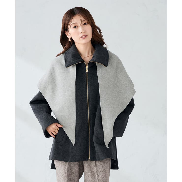 三角ニットストール[品番：ITKW0022019]｜a.v.v【WOMEN