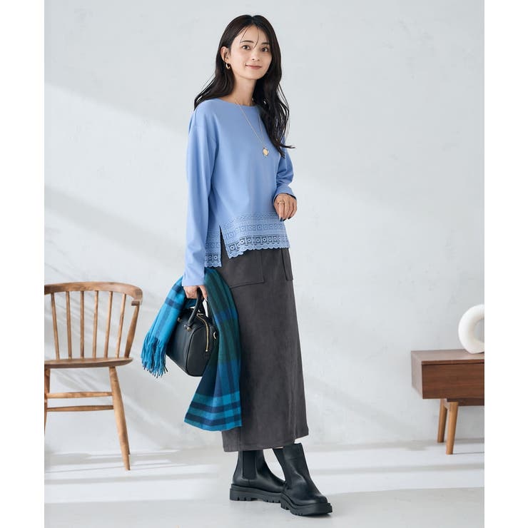 チェック柄シアバターストール | a.v.v【WOMEN】 | 詳細画像11 