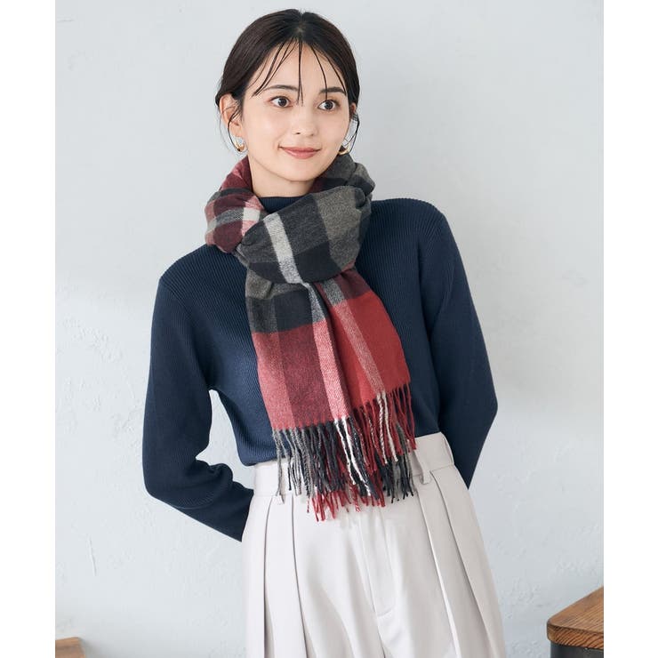 チェック柄シアバターストール | a.v.v【WOMEN】 | 詳細画像16 
