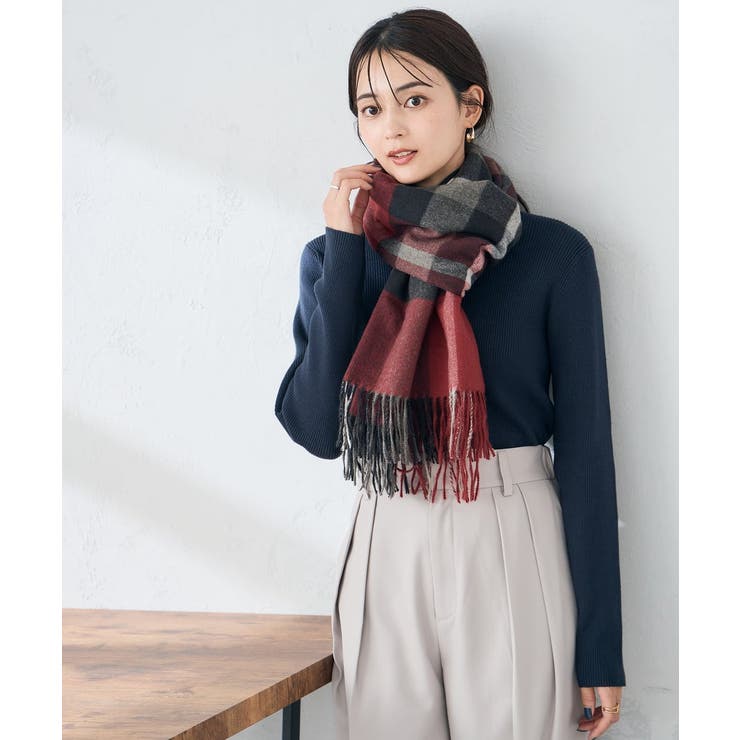 チェック柄シアバターストール | a.v.v【WOMEN】 | 詳細画像21 