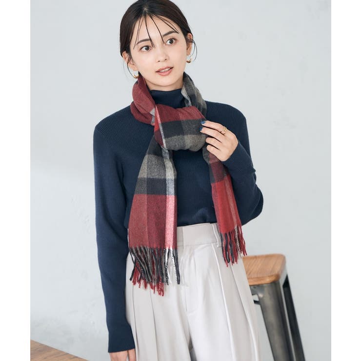 チェック柄シアバターストール | a.v.v【WOMEN】 | 詳細画像22 