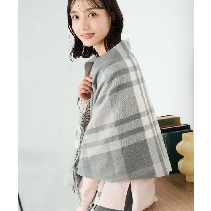 チェック柄シアバターストール | a.v.v【WOMEN】 | 詳細画像27 
