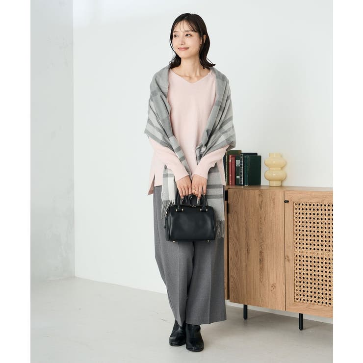 チェック柄シアバターストール | a.v.v【WOMEN】 | 詳細画像28 