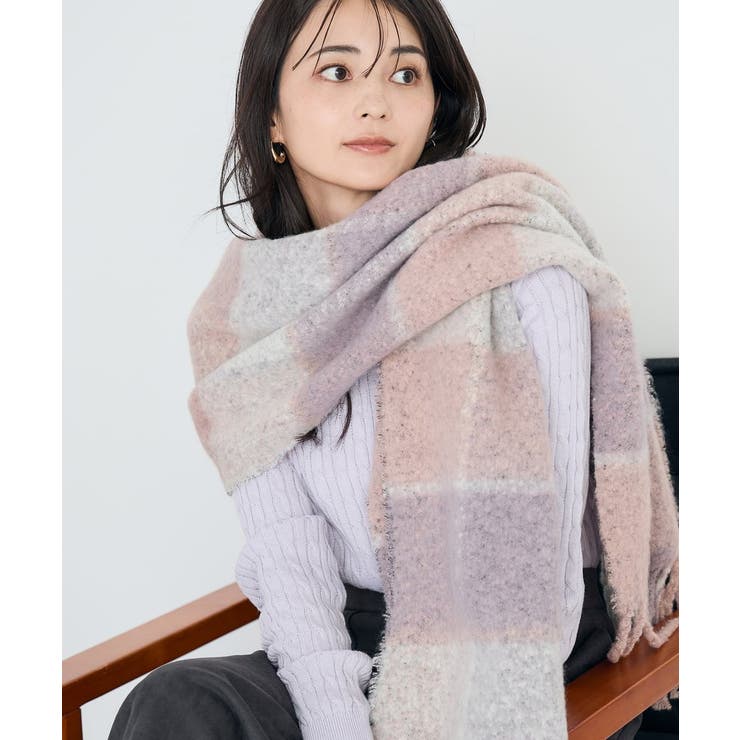 チェック柄ボリュームマフラー | a.v.v【WOMEN】 | 詳細画像10 