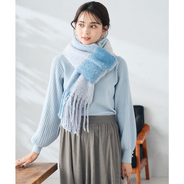 チェック柄ボリュームマフラー | a.v.v【WOMEN】 | 詳細画像18 