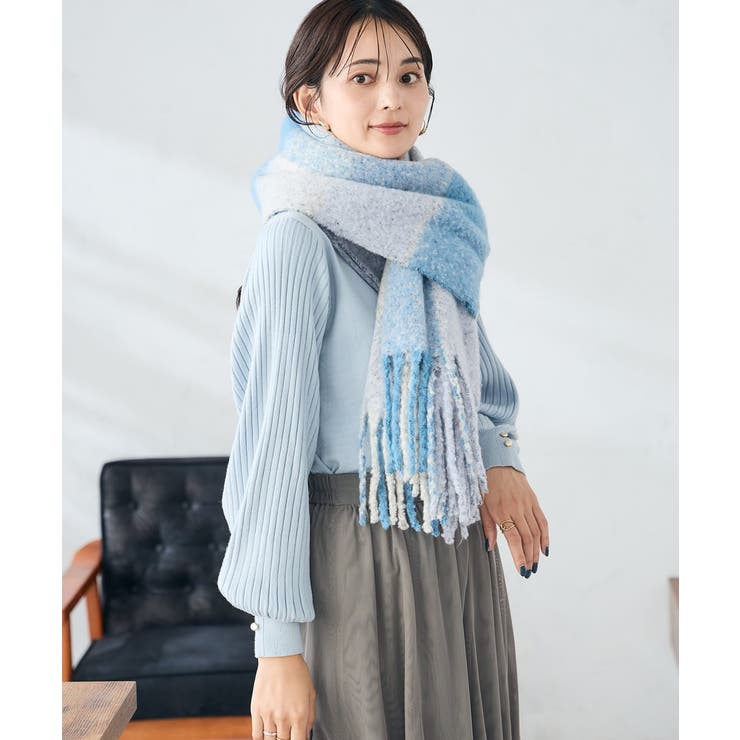 チェック柄ボリュームマフラー | a.v.v【WOMEN】 | 詳細画像19 