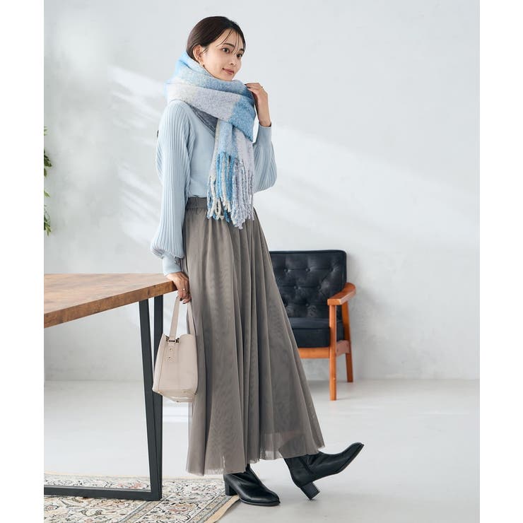 チェック柄ボリュームマフラー | a.v.v【WOMEN】 | 詳細画像20 