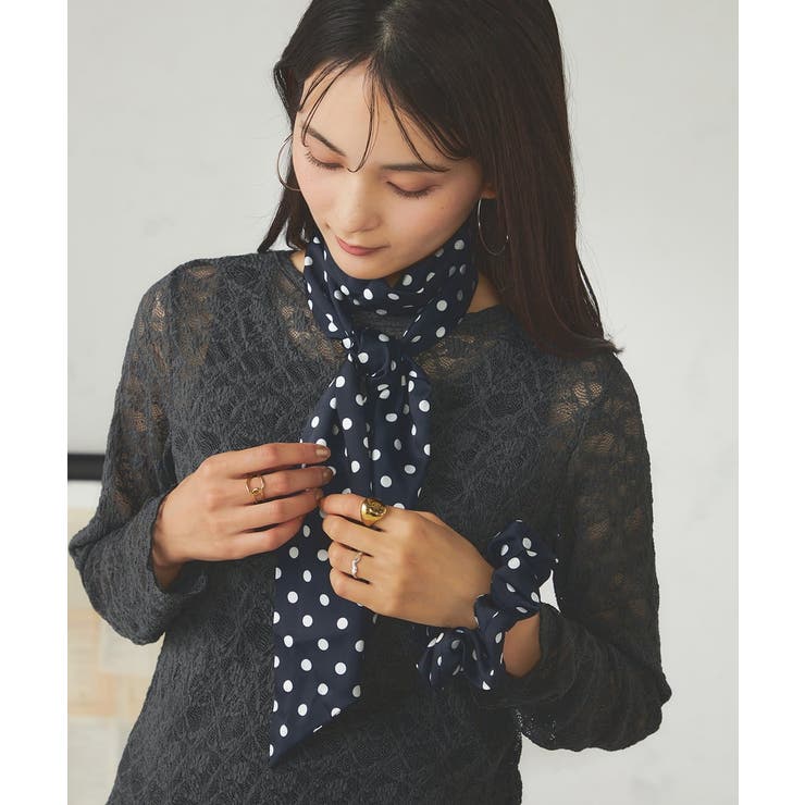 ボウタイスカーフシュシュセット | a.v.v【WOMEN】 | 詳細画像6 
