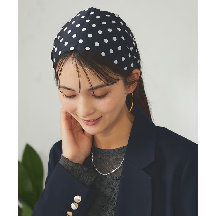 ネイビー | ボウタイスカーフシュシュセット | a.v.v【WOMEN】