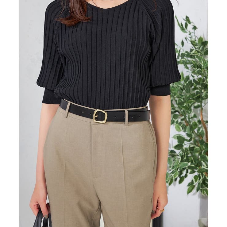 スクエアバックルベルト | a.v.v【WOMEN】 | 詳細画像1 