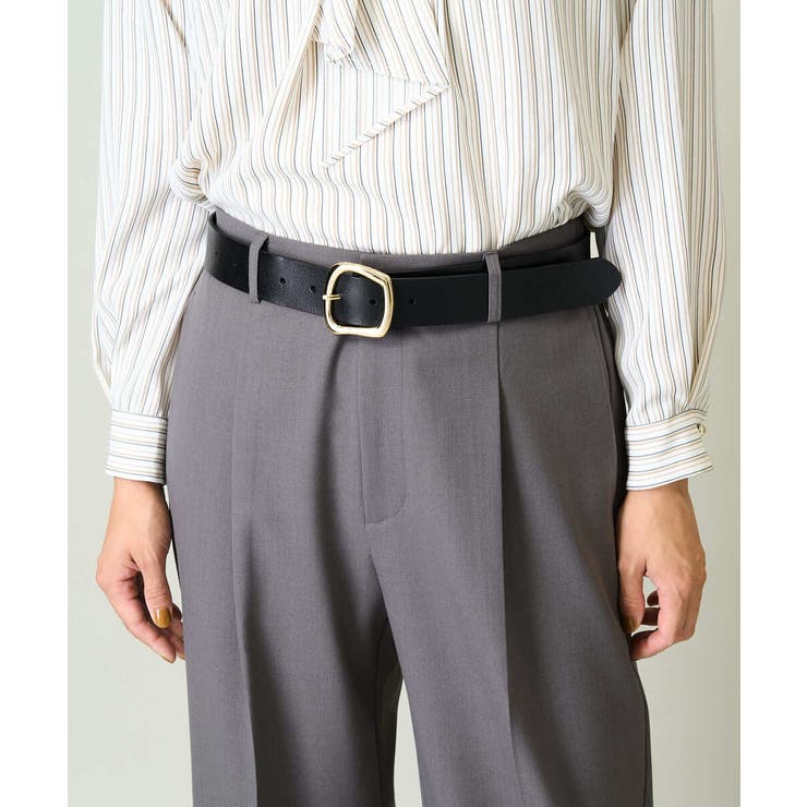 ブラック | スクエアバックルベルト | a.v.v【WOMEN】