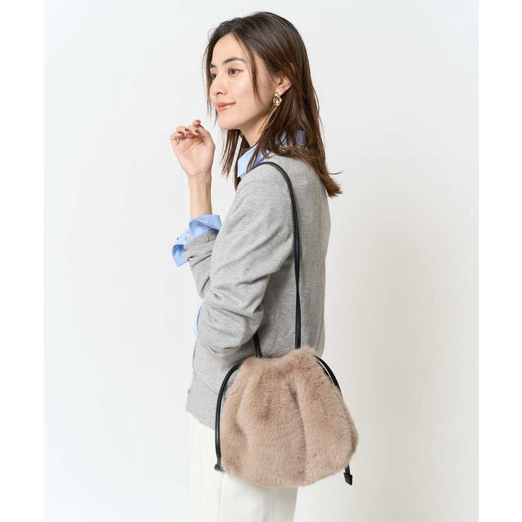 巾着フェイクファーバッグ | a.v.v【WOMEN】 | 詳細画像1 