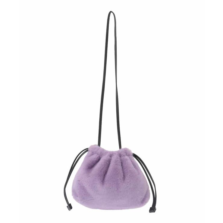 ラベンダー | 巾着フェイクファーバッグ | a.v.v【WOMEN】