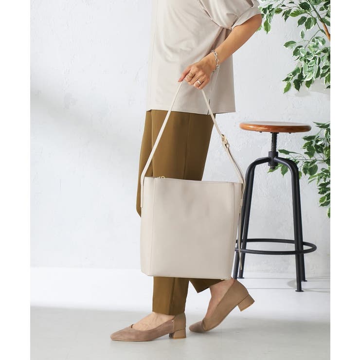 グレージュ | ワンハンドルA4トート | a.v.v【WOMEN】