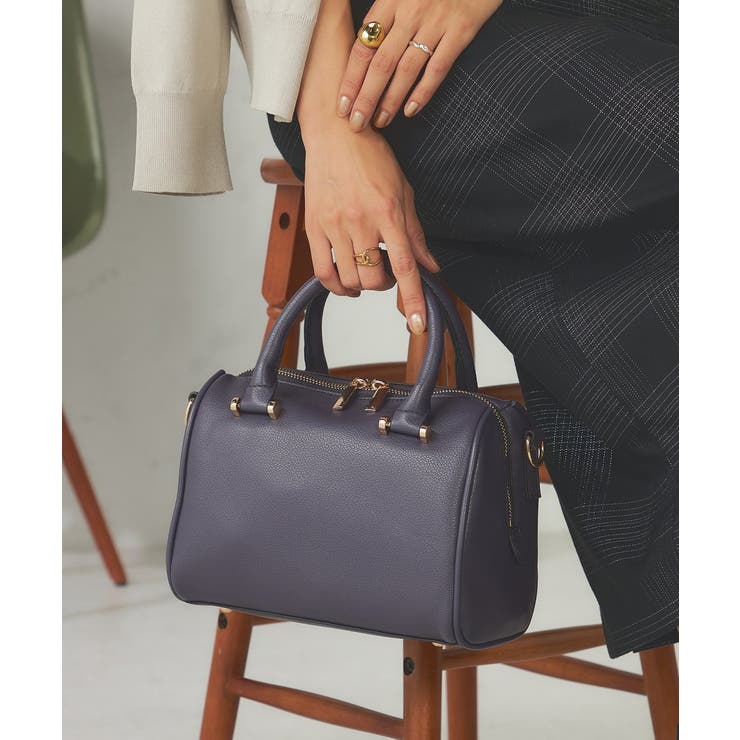 パープル | ミニボストンバッグ | a.v.v【WOMEN】