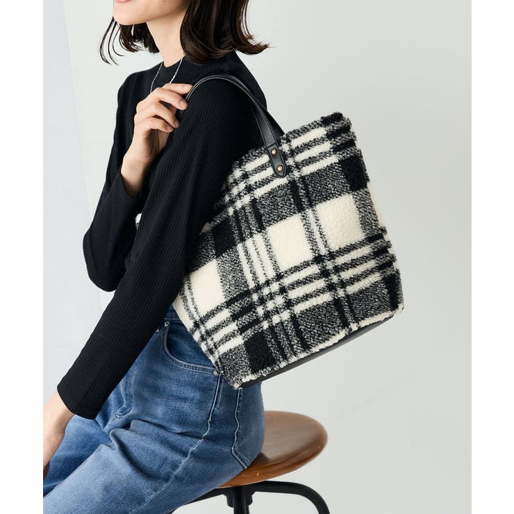 ブラック | ボアトート | a.v.v【WOMEN】