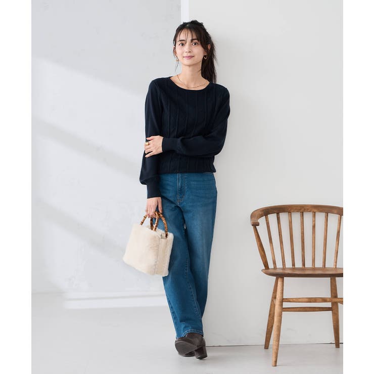 バンブーハンドルファーバッグ | a.v.v【WOMEN】 | 詳細画像7 