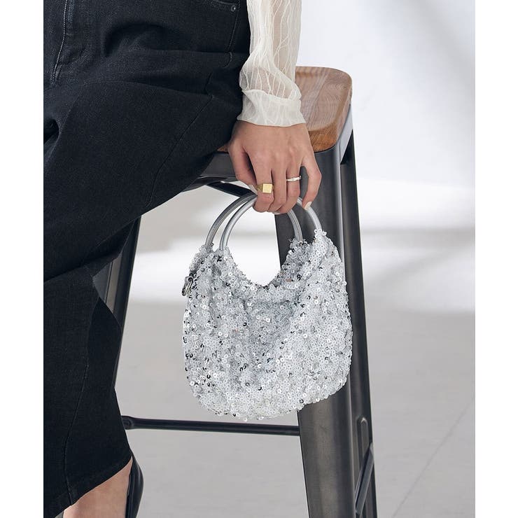 ホワイト | スパンコールバッグ | a.v.v【WOMEN】