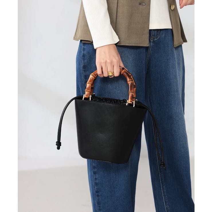 バンブーハンドルミニバケツトート | a.v.v【WOMEN】 | 詳細画像10 