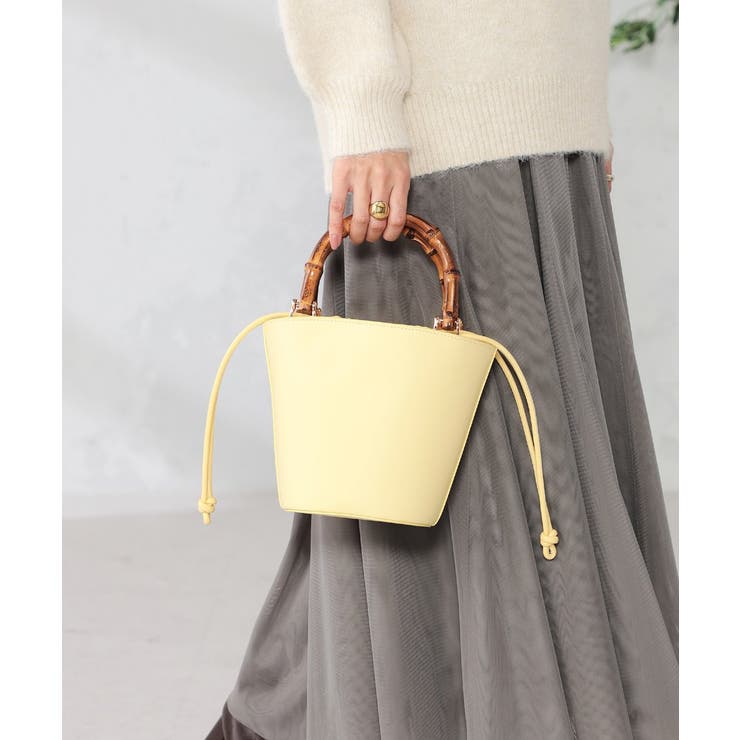 バンブーハンドルミニバケツトート | a.v.v【WOMEN】 | 詳細画像2 