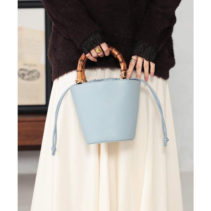 バンブーハンドルミニバケツトート | a.v.v【WOMEN】 | 詳細画像7 