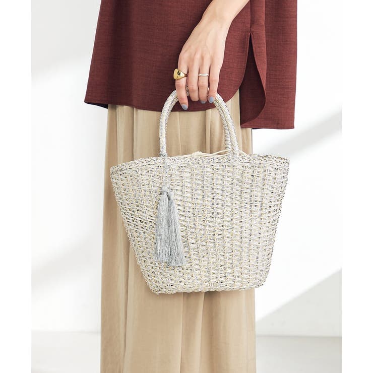 メタリックカゴバッグ | a.v.v【WOMEN】 | 詳細画像12 