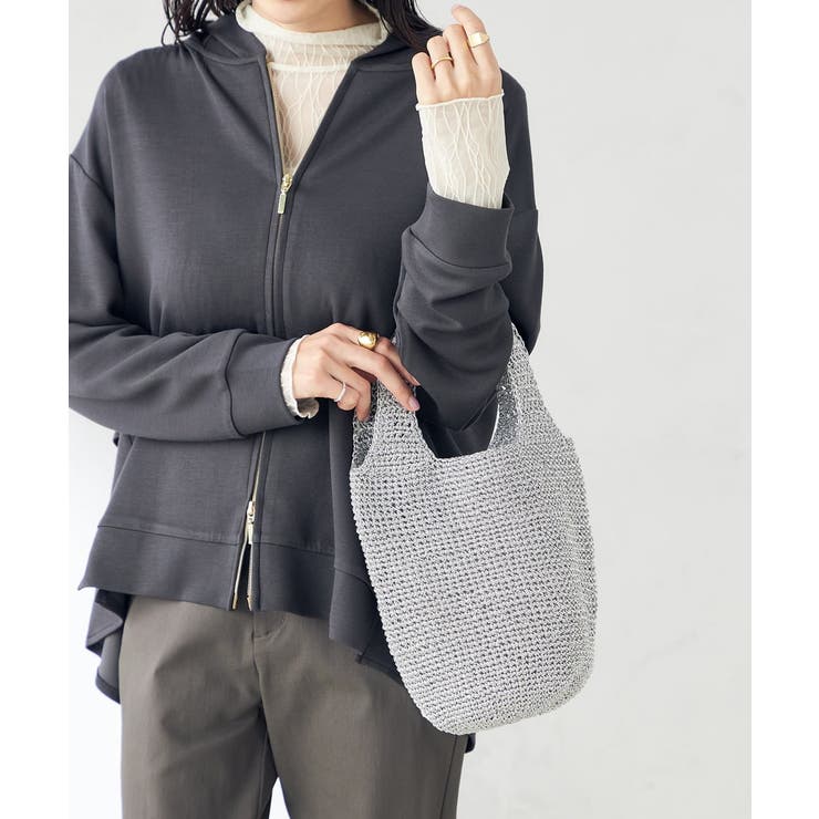 シルバー | ラメニットバッグ | a.v.v【WOMEN】