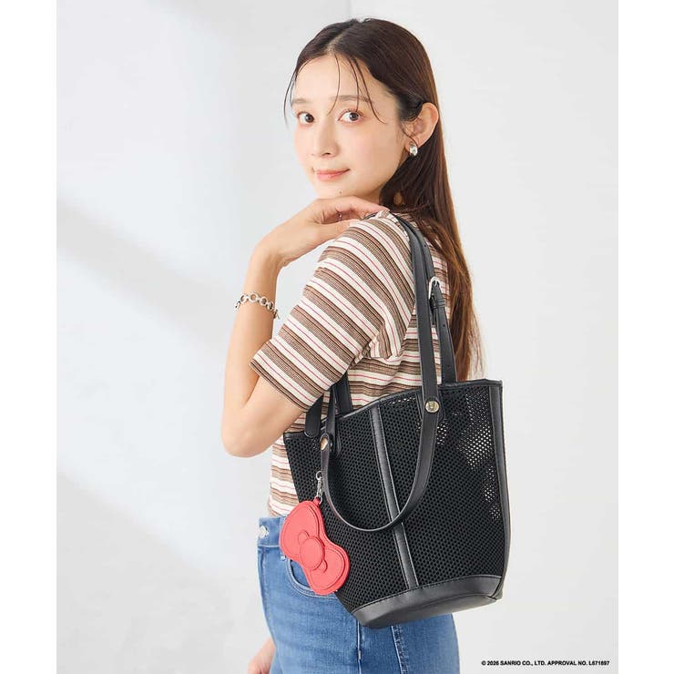 HELLO KITTY リボンポーチチャーム付きメッシュバッグ | a.v.v【WOMEN】 | 詳細画像7 