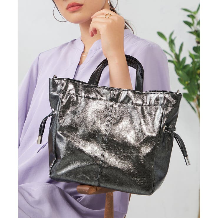 ブラック | サイドドロストトート | a.v.v【WOMEN】