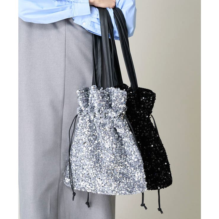 シルバー | スパンコールトート | a.v.v【WOMEN】