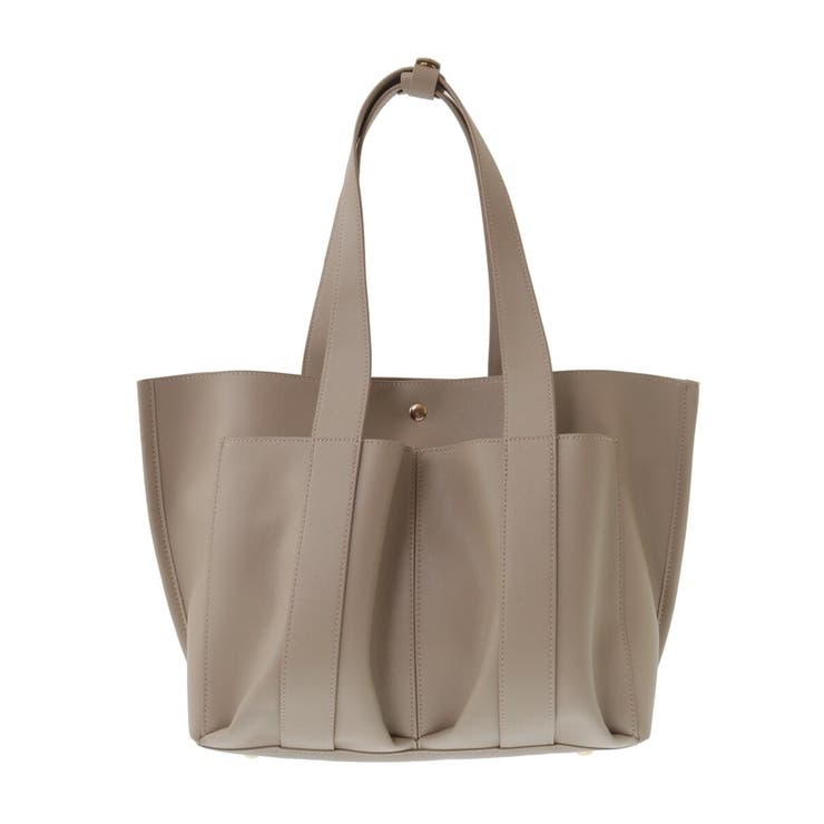 通勤・通学にもおすすめ】A4収納ダブルポケットトートバッグ[品番