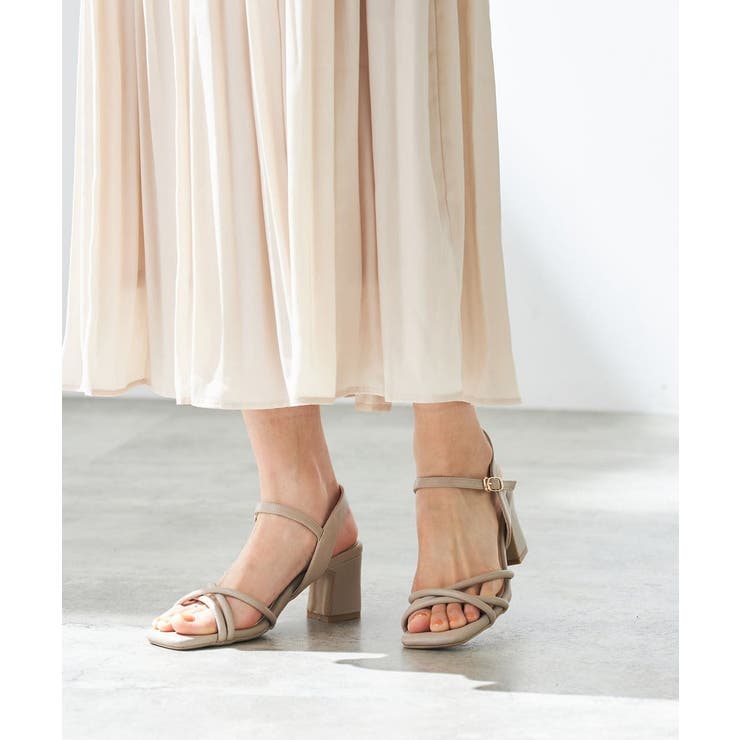 スクエアトゥストラップサンダル | a.v.v【WOMEN】 | 詳細画像10 