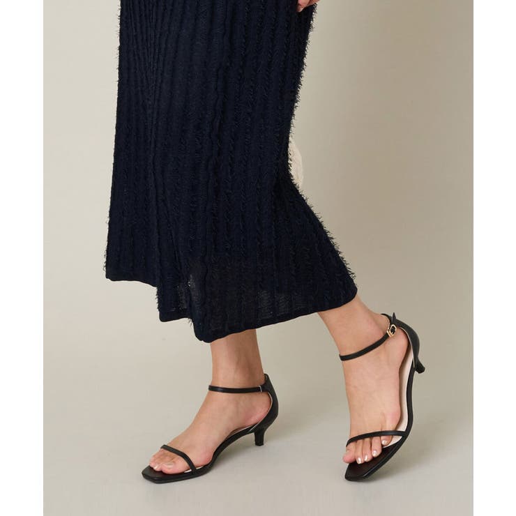 ブラック | 細ストラップサンダル | a.v.v【WOMEN】