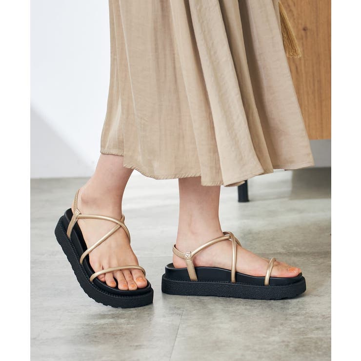 厚底ストラップサンダル | a.v.v【WOMEN】 | 詳細画像9 