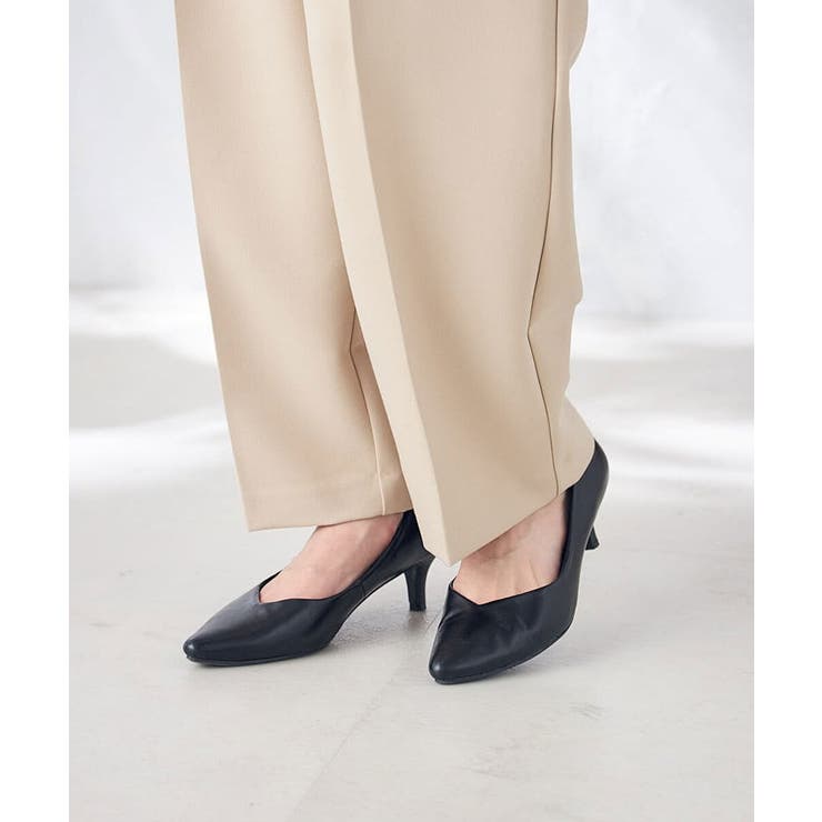 ブラック | 【5サイズ展開】ベーシックパンプス | a.v.v【WOMEN】