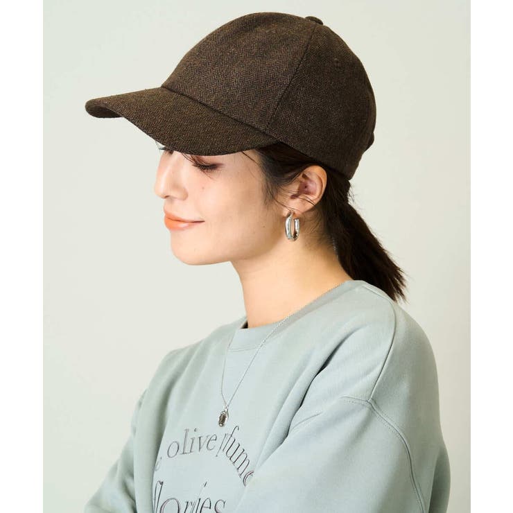 ブラウン | ヘリンボーンキャップ | a.v.v【WOMEN】